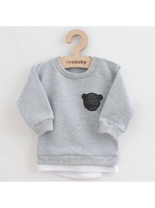 Baba együttes póló és szabadidő nadrág New Baby Brave Bear ABS szürke