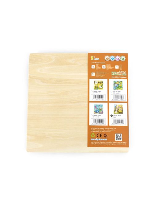 Gyermek fa puzzle Viga Háziállatok 4 db