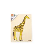 Gyermek fa puzzle Montessori Viga Zsiráf