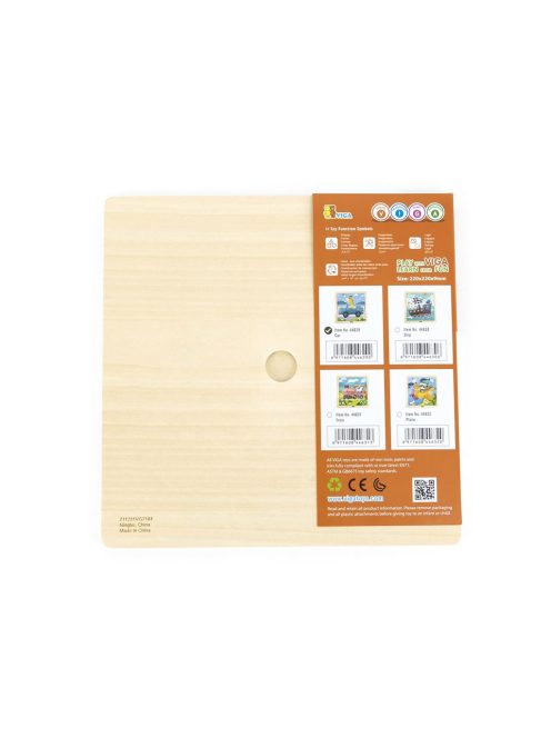Fa képes kirakó puzzle Viga 9 db Autó