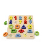 Fa puzzle Viga Számok és formák