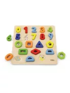 Fa puzzle Viga Számok és formák