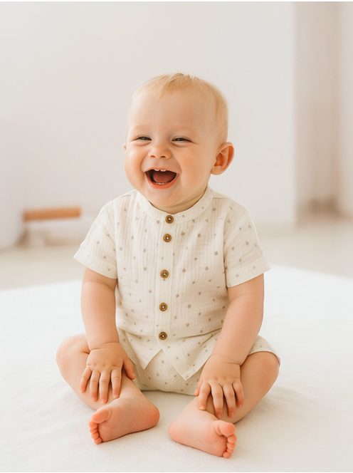 Baba muszlin ing rövidnadrággal New Baby Arthur