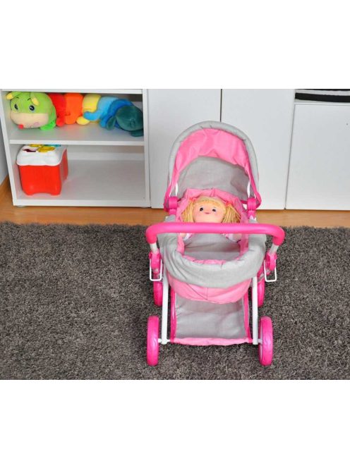 Játék babakocsi babáknak Milly Mally Alice Prestige Pink