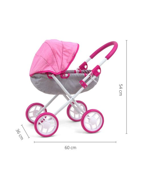 Játék babakocsi babáknak Milly Mally Dori Prestige Pink