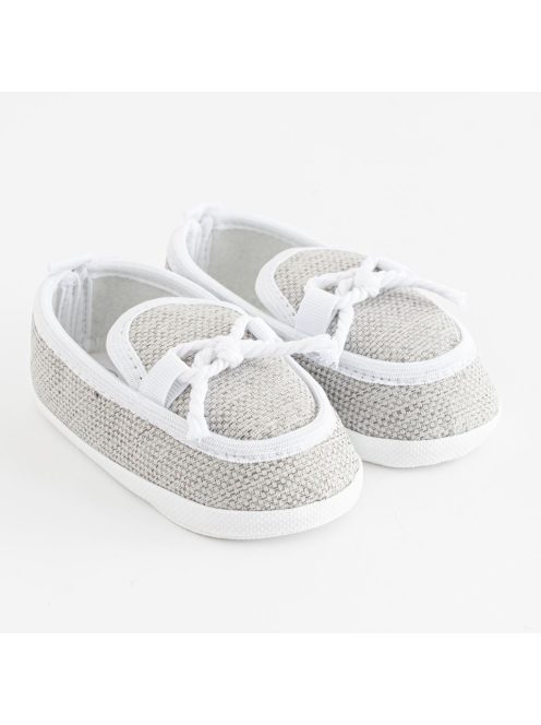 Baba mokaszin New Baby szürke 6-12 h