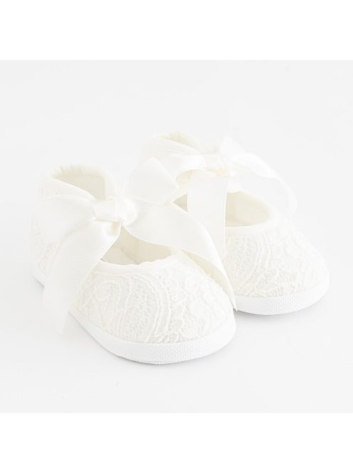 Baba csipke cipő New Baby bézs 12-18 h