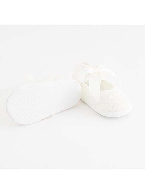 Baba csipke cipő New Baby bézs 12-18 h