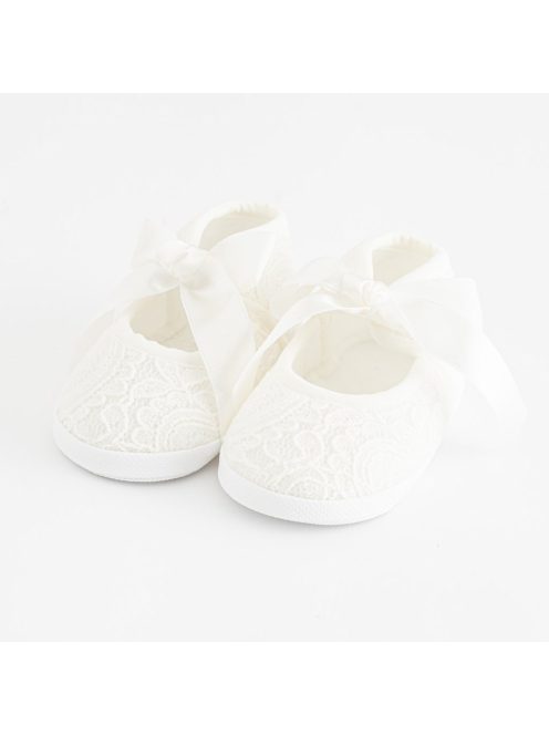 Baba csipke cipő New Baby bézs 12-18 h