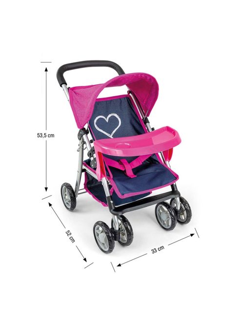 Játék sport babakocsi babáknak Milly Mally Kate Prestige Navy
