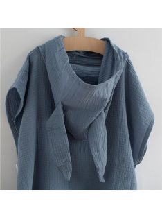 Gyermek muszlin poncsó New Baby Feeling kék 50 cm