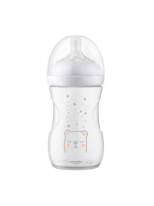 Baba cumisüveg Avent Natural Response 260 ml s szeleppel  Air Free medve