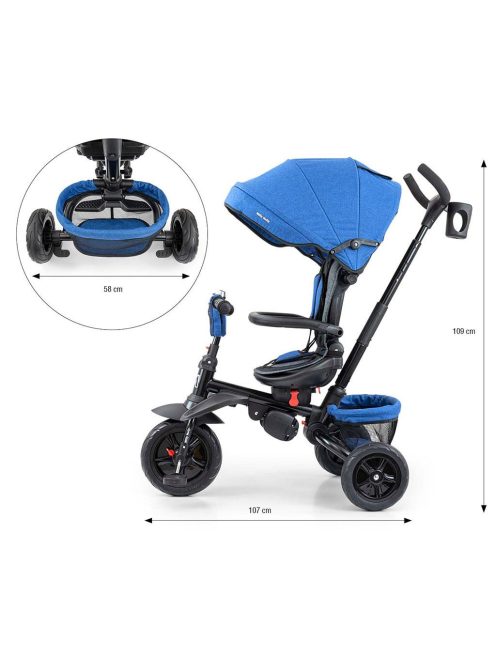 Gyerek tricikli 6az1-ben Milly Mally Stanley navy-black