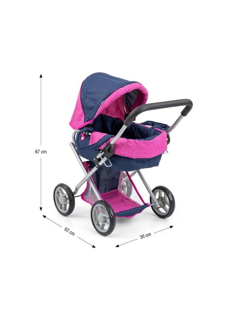 Játék babakocsi babáknak Milly Mally Alice Prestige Navy