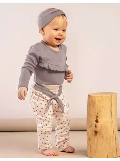 Baba hosszú ujjú body Nicol Sara szürke