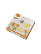 Fa puzzle Viga Állatok etetése