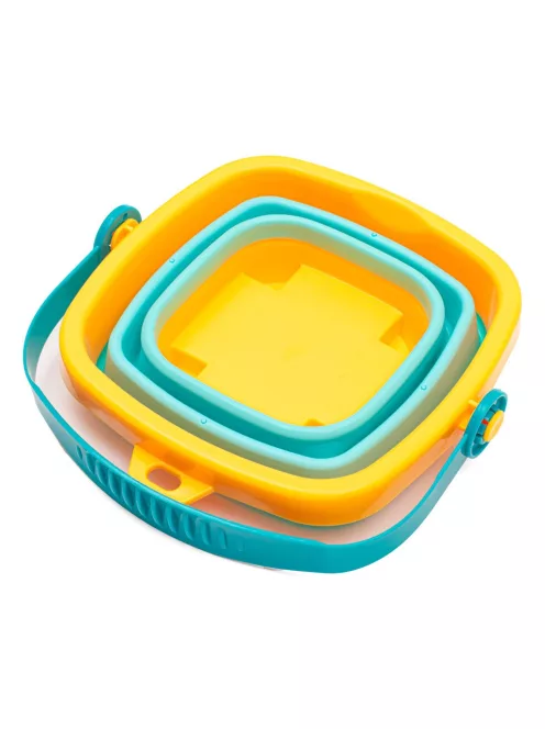 Összecsukható homokozó vödör és játékok – Baby Mix, 5 darabos készlet