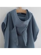 Gyermek muszlin poncsó New Baby Feeling kék 35 cm