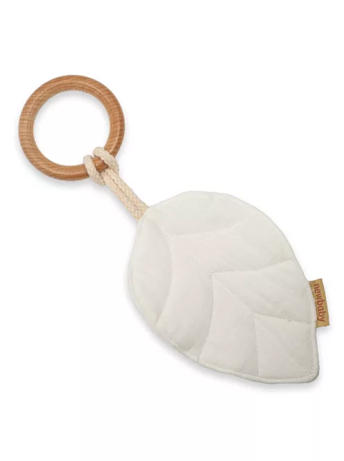 Baba rágóka New Baby Leaf white