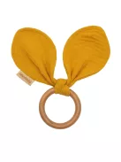 Rágóka levelekkel New Baby Ears mustard