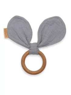 Rágóka levelekkel New Baby Ears grey