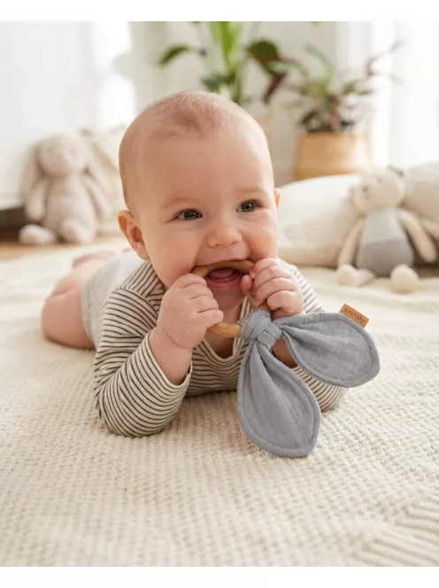 Rágóka levelekkel New Baby Ears grey