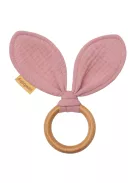Rágóka levelekkel New Baby Ears pink