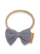 Puha muszlinból készült fejpánt csecsemőknek New Baby grey