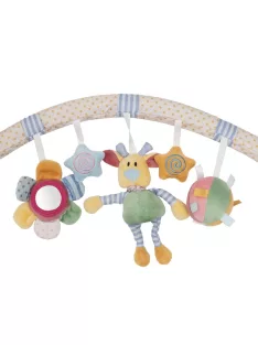Játék babakocsira Baby Mix mackó, virág és csillagok
