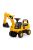 Gyermek zenélő bébitaxi kotró CAT Excavator  Milly Mally sárga
