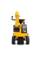 Gyermek zenélő bébitaxi kotró CAT Excavator  Milly Mally sárga