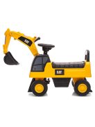 Gyermek zenélő bébitaxi kotró CAT Excavator  Milly Mally sárga