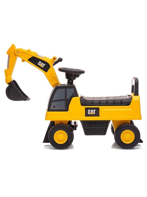 Gyermek zenélő bébitaxi kotró CAT Excavator  Milly Mally sárga