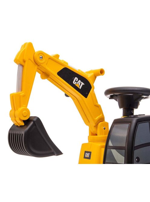 Gyermek zenélő bébitaxi kotró CAT Excavator  Milly Mally sárga
