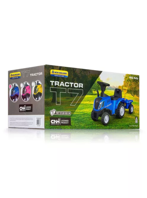 Bébitaxi NEW HOLLAND T7 TRAKTOR Milly Mally kék