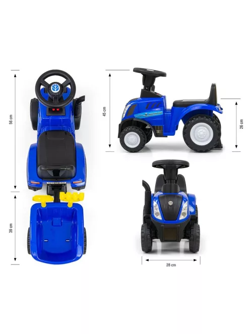 Bébitaxi NEW HOLLAND T7 TRAKTOR Milly Mally kék
