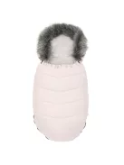 Gyermek lábzsák NEW BABY szőrmével dusty pink
