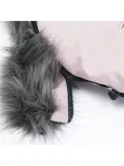 Gyermek lábzsák NEW BABY szőrmével dusty pink