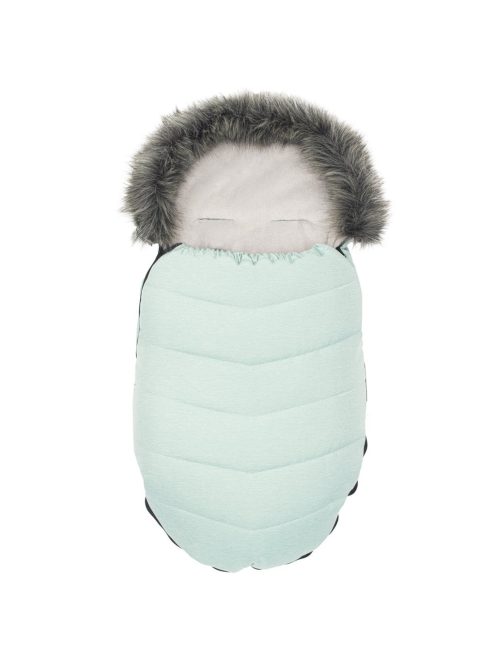 Gyermek lábzsák NEW BABY szőrmével világos szürke