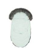 Gyermek lábzsák NEW BABY szőrmével világos szürke