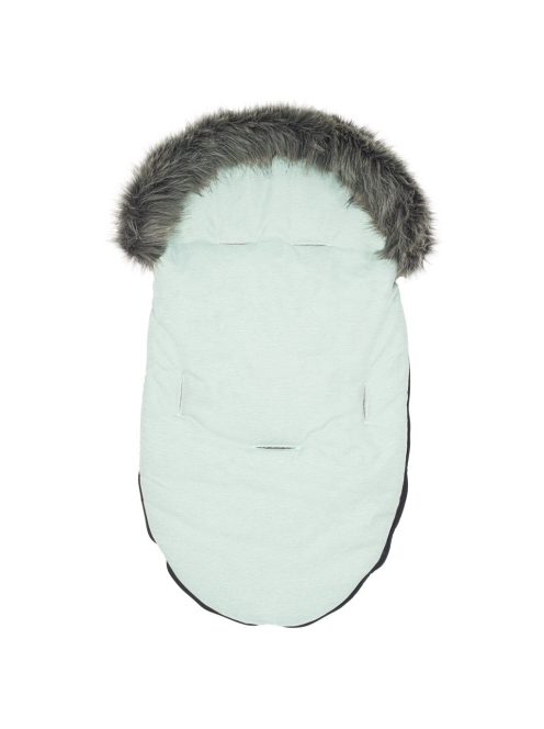 Gyermek lábzsák NEW BABY szőrmével világos szürke