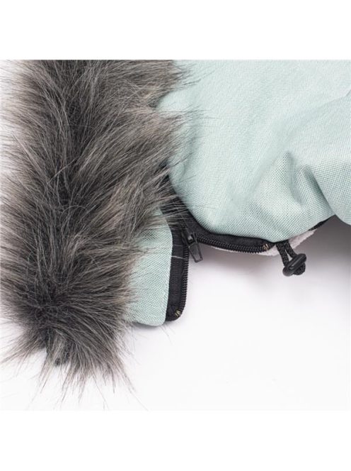 Gyermek lábzsák NEW BABY szőrmével világos szürke