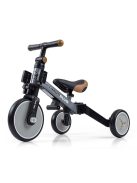 Gyerek háromkerekű bicikli 4az1-ben Milly Mally Optimus Plus tolókarral grey