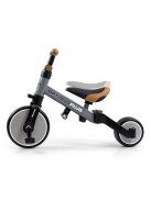 Gyerek háromkerekű bicikli 4az1-ben Milly Mally Optimus Plus tolókarral grey