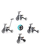 Gyerek háromkerekű bicikli 4az1-ben Milly Mally Optimus Plus tolókarral grey