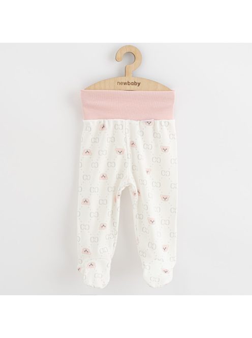 Baba lábfejes nadrág New Baby Classic II maci rózsaszín