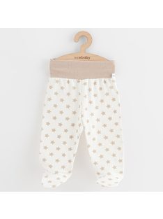   Baba lábfejes nadrág New Baby Classic II csillagokkal bézs
