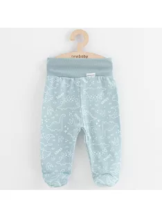 Baba lábfejes nadrág New Baby Classic II dinó menta