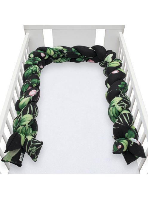 Védő fonott rácsvédő kiságyba New Baby Bazsarózsák