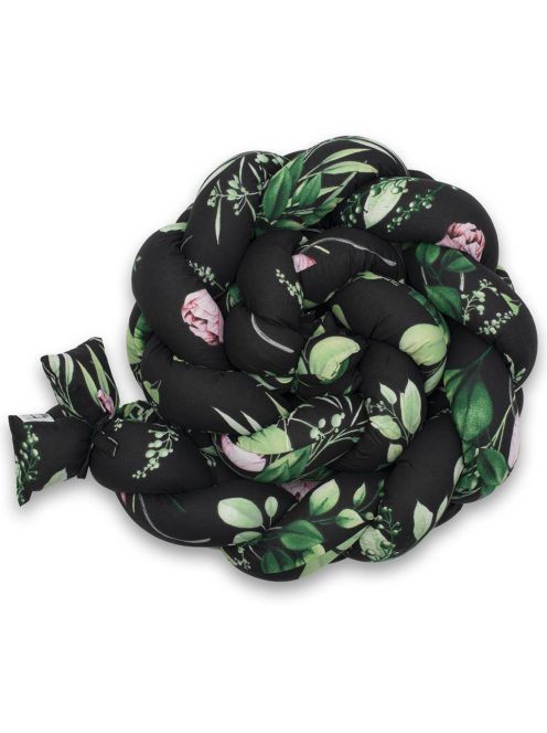 Védő fonott rácsvédő kiságyba New Baby Bazsarózsák